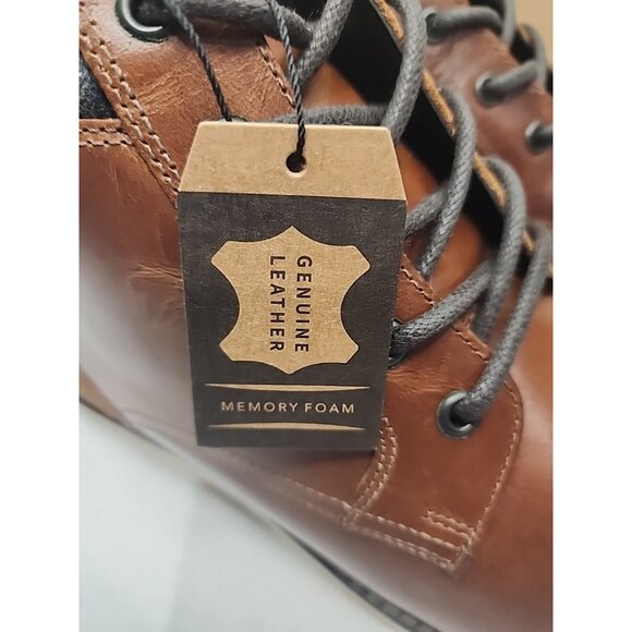 CREVO Javier Mens size 13 Leather Lace Up Chukka Boots Chestnut Brown Shoes new - Picture 7 of 12